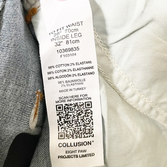 Collusion High Rise Bootleg Jeans - Picture 9 of 9